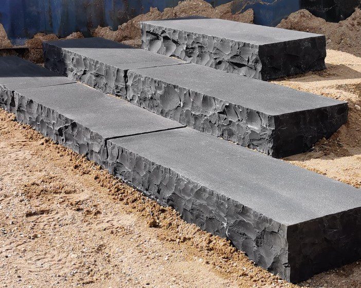 Midnat limestone naturstens trappetrin