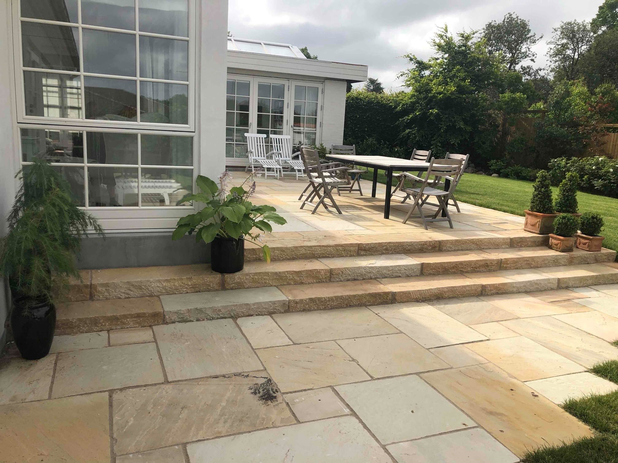 Sahara sandsten chelsea terrasse og trin