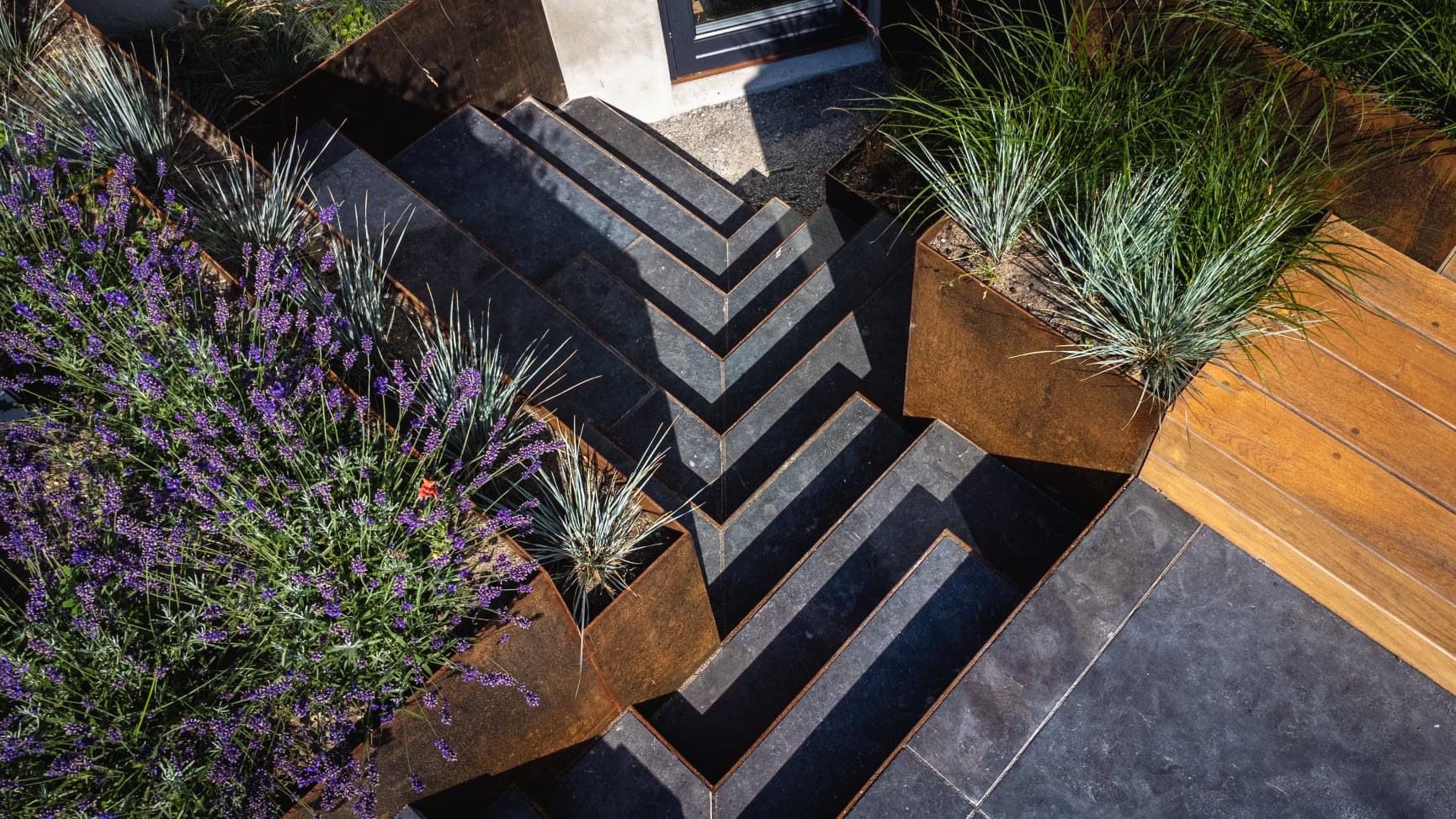 Bangkirai hårdtræ og kongsberg trappe