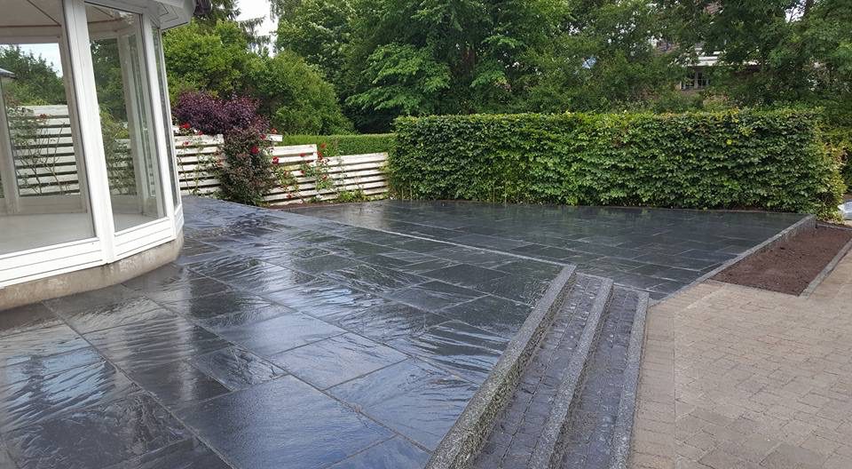 Skifer fliser som belægning