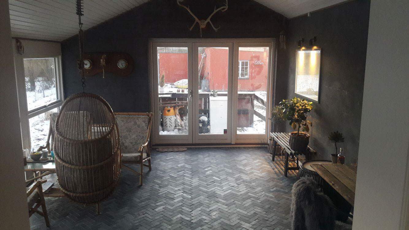 Skifer parquet gulv shanghai black