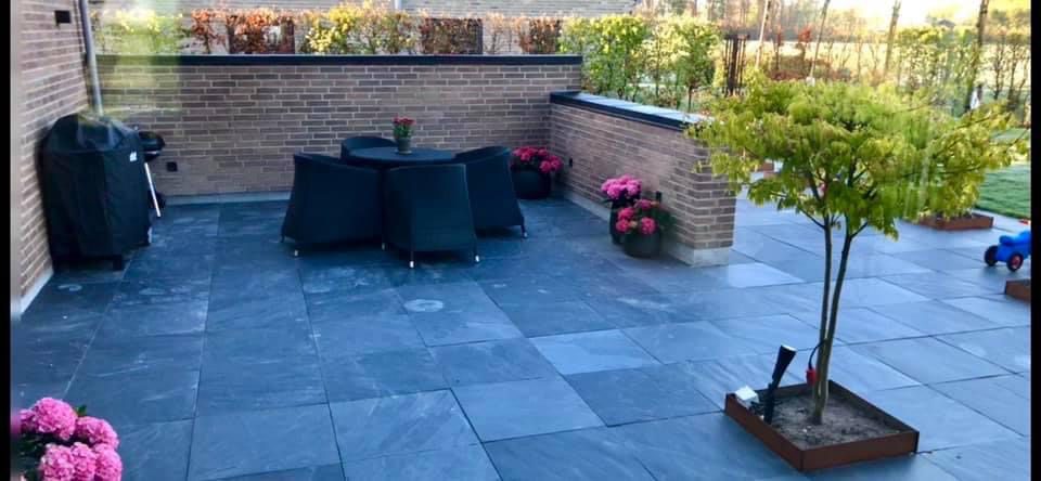 Skifer fliser som belægning