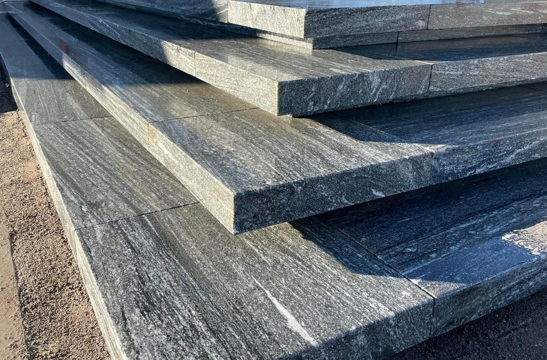 Skogsfjorden granit svæve trin til lys lumen lystrin